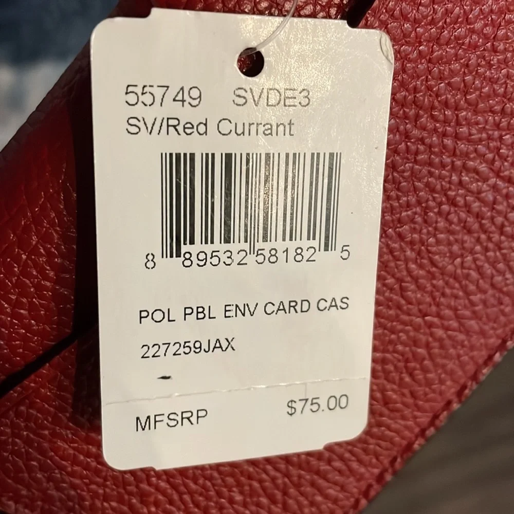 Coach Red Leather Wallet - Picture 7 of 7